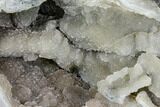 Prasiolite (Green Quartz) Geode With Metal Stand - Uruguay #107716-6